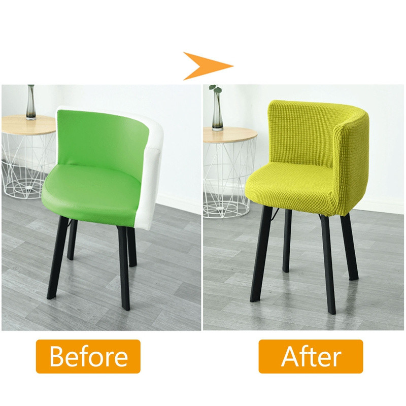 Lēti 1 gabala īpaša izmēra krēsla pārvalki Polar flīsa auduma krēslu pārvalki ovāls sēdekļa futrālis ēdamistabai un mājai