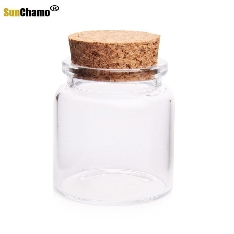 47x50 mm stikliniai buteliai, skaidrūs kalėdiniai palinkėjimai su kamštiniais kamščiais vestuvių gimtadienio vakarėliui 50 ml buteliukas