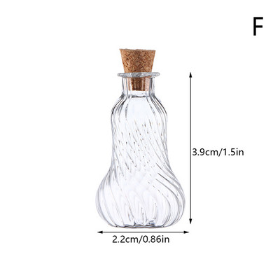 1:12 Nukumaja minivaas klaaspudel Soovipudel Säilituspudel korgist vaasiga kommipurk Mudel Nukumaja eluolu kujundus