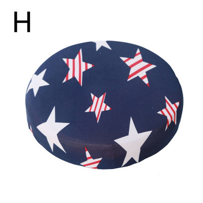 Apvalus kėdės užvalkalas Baro kėdė Elastingas sėdynės užvalkalas Nepurvinas gėlėmis margintas užvalkalas, nuimamas tempimo apsauga, namų biuro dekoras