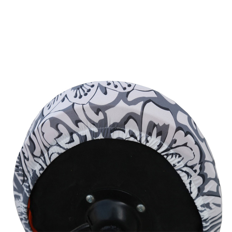 Husă rotundă pentru scaune scaun de bar Husă elastică pentru scaun Anti-murdară cu imprimeu floral Protector extensibil detașabil Decor pentru birou de acasă