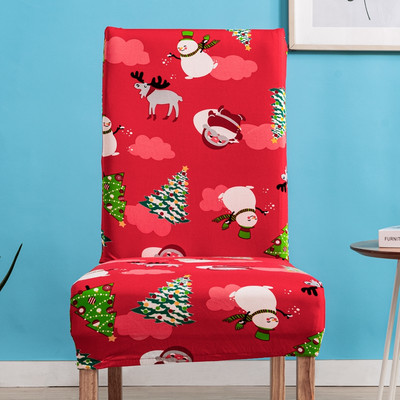 Božićne navlake za stolice Elastične rastezljive navlake za blagovaonske stolice univerzalne veličine za kuhinjske božićne ukrase