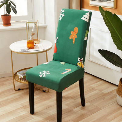 Božićne navlake za stolice Elastične rastezljive navlake za blagovaonske stolice univerzalne veličine za kuhinjske božićne ukrase