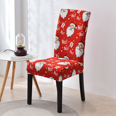 Božićne navlake za stolice Elastične rastezljive navlake za blagovaonske stolice univerzalne veličine za kuhinjske božićne ukrase