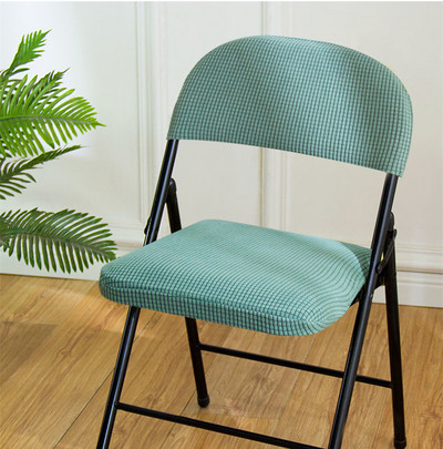 Fashion Corn Velvet Vienspalvis Namų sulankstomas kėdės užvalkalas Biuro kėdės apdaila Apsauginis nuo dulkių Universalus padalintas kėdės apsauginis užvalkalas