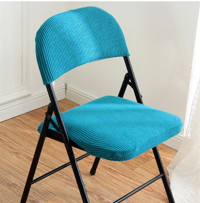 Fashion Corn Velvet Vienspalvis Namų sulankstomas kėdės užvalkalas Biuro kėdės apdaila Apsauginis nuo dulkių Universalus padalintas kėdės apsauginis užvalkalas