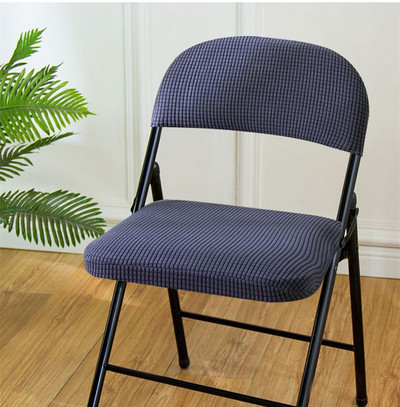 Fashion Corn Velvet Vienspalvis Namų sulankstomas kėdės užvalkalas Biuro kėdės apdaila Apsauginis nuo dulkių Universalus padalintas kėdės apsauginis užvalkalas