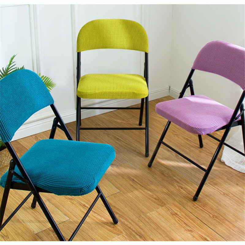 Fashion Corn Velvet Vienspalvis Namų sulankstomas kėdės užvalkalas Biuro kėdės apdaila Apsauginis nuo dulkių Universalus padalintas kėdės apsauginis užvalkalas