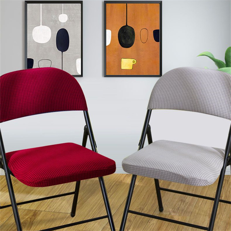 Fashion Corn Velvet Vienspalvis Namų sulankstomas kėdės užvalkalas Biuro kėdės apdaila Apsauginis nuo dulkių Universalus padalintas kėdės apsauginis užvalkalas