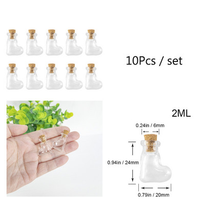 10 komada malih staklenih bočica, privjesaka Diy slatke boce s plutenim staklenkama, božićnih svadbenih poklona, bočica, besplatna dostava