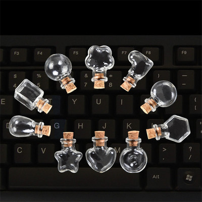 10 komada malih staklenih bočica, privjesaka Diy slatke boce s plutenim staklenkama, božićnih svadbenih poklona, bočica, besplatna dostava