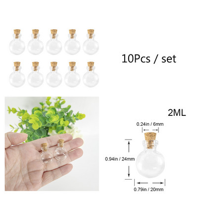 10 komada malih staklenih bočica, privjesaka Diy slatke boce s plutenim staklenkama, božićnih svadbenih poklona, bočica, besplatna dostava