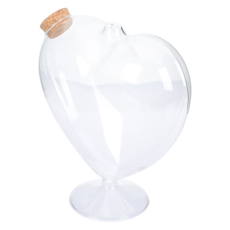 Stiklinis butelis Širdies Stiklainis Stiklainiai Buteliai Norintys kamštienos formos saldainiai Origami Maži Dekoratyviniai Žvaigždučių Indeliai Mini Dangteliai Indelis