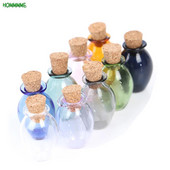 2 tk Mini klaasvärvi pudelid Armsad pudelid korgist väikeste pudelitega Kingitus pisikeste purkidega viaalid