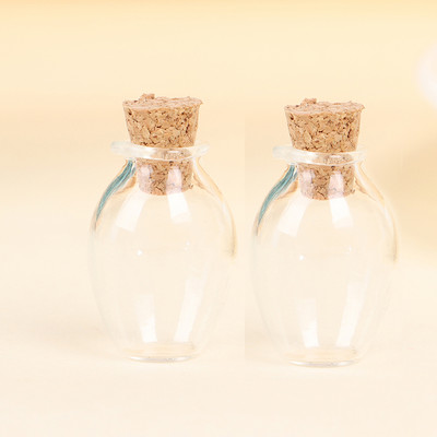 2 tk Mini klaasvärvi pudelid Armsad pudelid korgist väikeste pudelitega Kingitus pisikeste purkidega viaalid