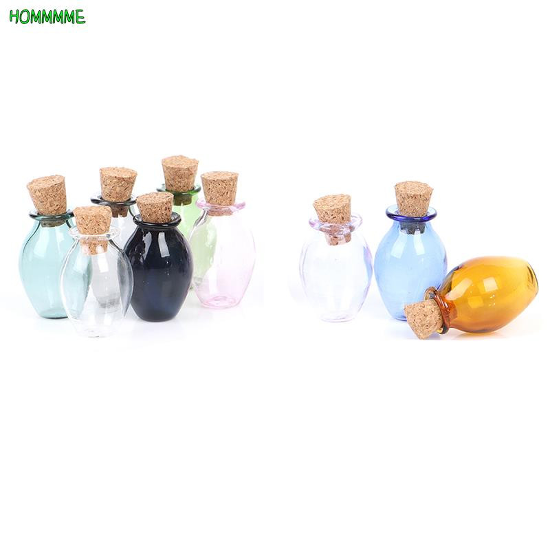 2 tk Mini klaasvärvi pudelid Armsad pudelid korgist väikeste pudelitega Kingitus pisikeste purkidega viaalid