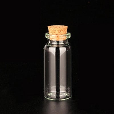 10 komada mini prozirnih boca s plutenim čepom Kapacitet za 10 ml 15 ml 20 ml 25 ml 30 ml 40 ml 55 ml staklene posude Pokloni za boce želja
