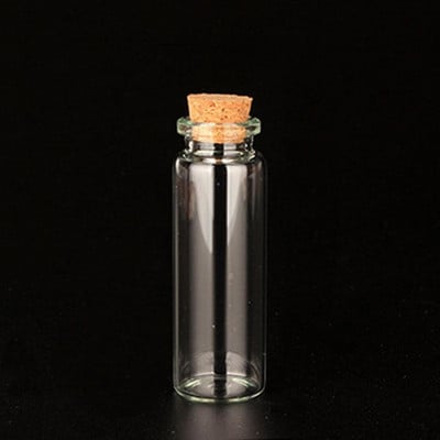 10 komada mini prozirnih boca s plutenim čepom Kapacitet za 10 ml 15 ml 20 ml 25 ml 30 ml 40 ml 55 ml staklene posude Pokloni za boce želja