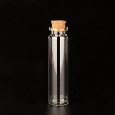 10 komada mini prozirnih boca s plutenim čepom Kapacitet za 10 ml 15 ml 20 ml 25 ml 30 ml 40 ml 55 ml staklene posude Pokloni za boce želja