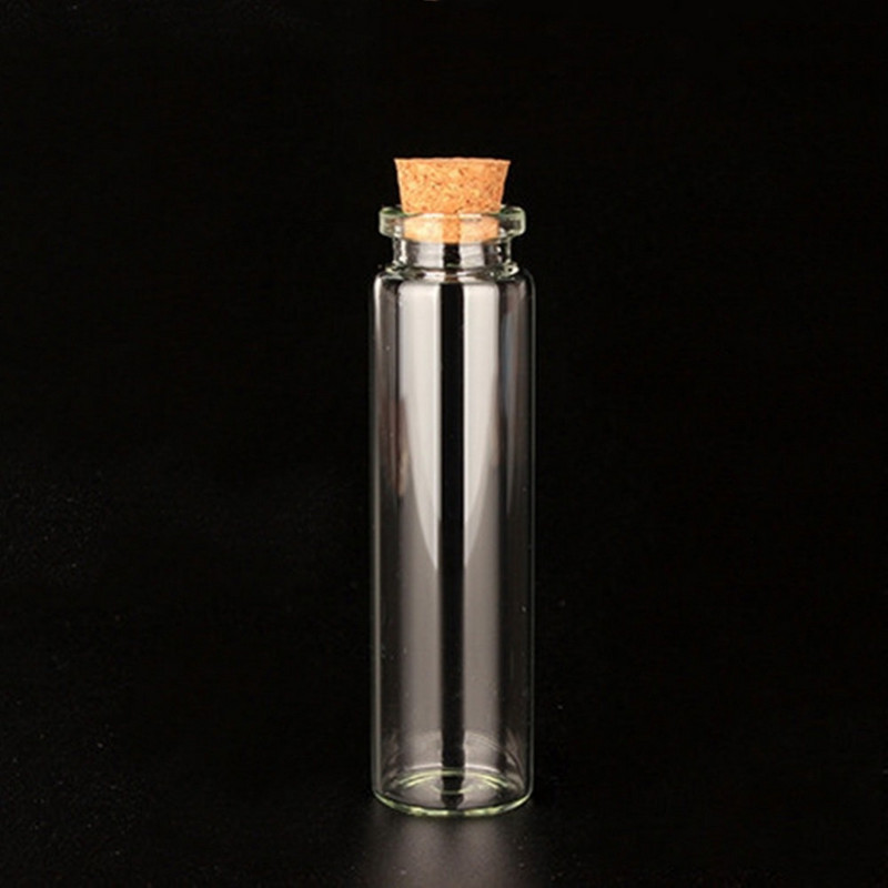 10 komada mini prozirnih boca s plutenim čepom Kapacitet za 10 ml 15 ml 20 ml 25 ml 30 ml 40 ml 55 ml staklene posude Pokloni za boce želja