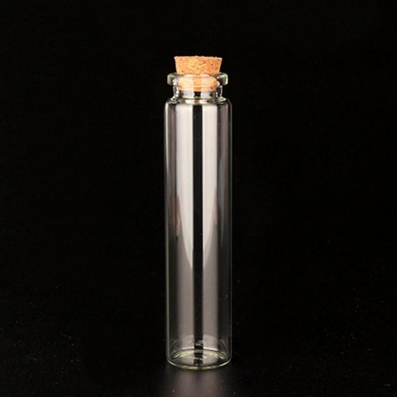 10 komada mini prozirnih boca s plutenim čepom Kapacitet za 10 ml 15 ml 20 ml 25 ml 30 ml 40 ml 55 ml staklene posude Pokloni za boce želja