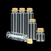 22x100mm maza izmēra stikla pudele ar korķi 25ml stikla ziņojumu uzglabāšanas pudele Mason burkas DIY roku darbs mākslas aksesuāri 5gab