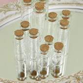 5gab Mini caurspīdīga stikla pudeles ar korķa aizbāzni, DIY Tukšs ziņojums Mazas burciņas Vēlējumu pudele Kāzu dzimšanas dienas ballītes noformējums