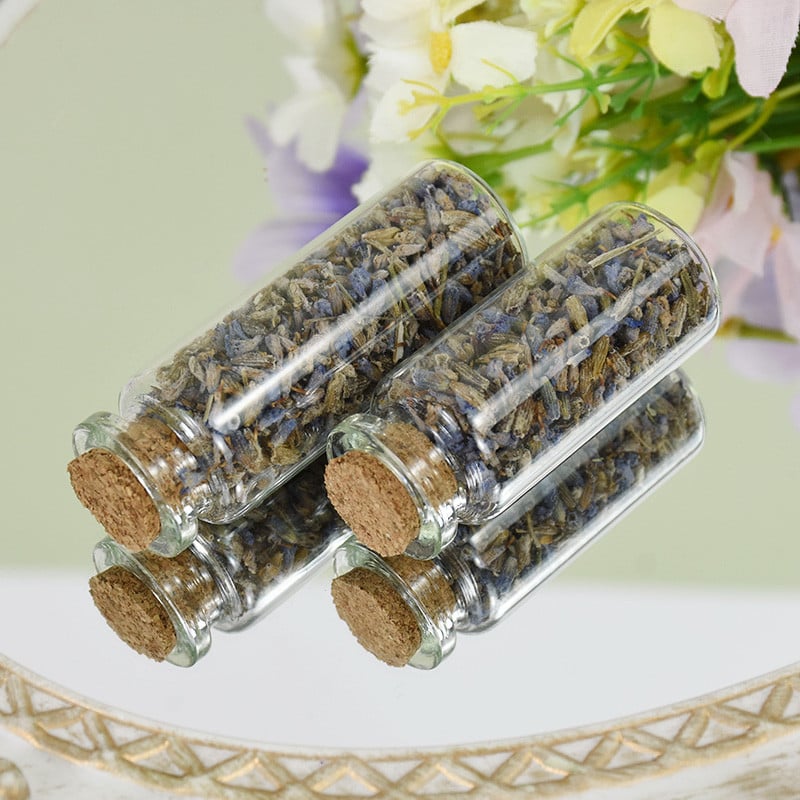 5gab Mini caurspīdīga stikla pudeles ar korķa aizbāzni, DIY Tukšs ziņojums Mazas burciņas Vēlējumu pudele Kāzu dzimšanas dienas ballītes noformējums