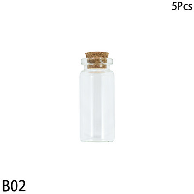 5gab Diametrs 210mm Vīna korķa stikla pudele Drifting pudele Vēlēšanās pudele Mini konfekšu pudele caurspīdīga maza pudele