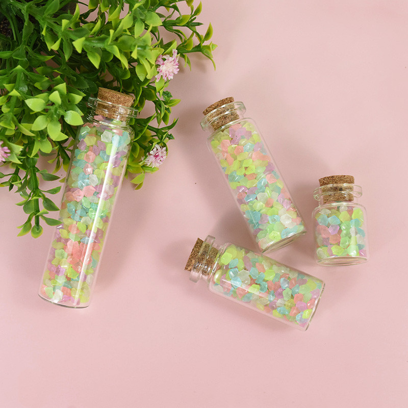 5gab Diametrs 210mm Vīna korķa stikla pudele Drifting pudele Vēlēšanās pudele Mini konfekšu pudele caurspīdīga maza pudele