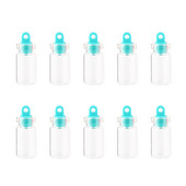 10 gab. 1,5 ml rotājumi, dekoratīvi stikla pudeles, mazas mini burciņas, kāzu dzidras ar korķa vēstules flakoni Konteiners DIY Art Craft