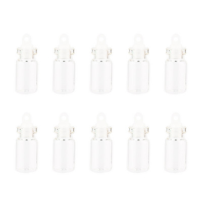 10 gab. 1,5 ml rotājumi, dekoratīvi stikla pudeles, mazas mini burciņas, kāzu dzidras ar korķa vēstules flakoni Konteiners DIY Art Craft