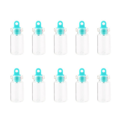 10 gab. 1,5 ml rotājumi, dekoratīvi stikla pudeles, mazas mini burciņas, kāzu dzidras ar korķa vēstules flakoni Konteiners DIY Art Craft