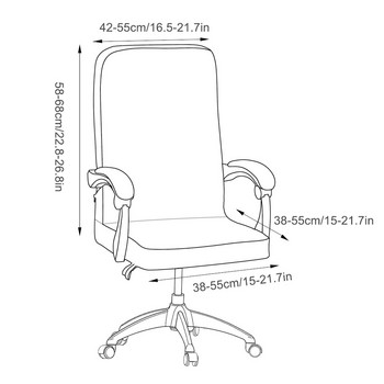 M/L печатни разтегливи калъфи за офис компютърни столове Прахоустойчиви еластични калъфи за игрови столове Въртящ се протектор за фотьойл 2022 г. Нов