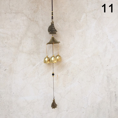 1 buc. clopoțel de vânt antic din cupru, grădină, decor de locuit în aer liber, clopoței de vânt în aer liber, chinezesc, oriental, norocos, decor metalic