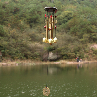 Copper Money Wind Chime μενταγιόν Μπαλκόνι Εξωτερική αυλή Κήπος Διακόσμηση σπιτιού Μεταλλικός σωλήνας Wind Chime Μεγάλος Wind Chimes Bells Tubes