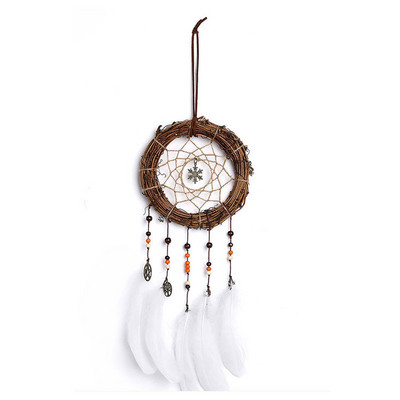 2022 Wall Dream Catcher Led Handmade Feather Braided Wind Chimes Art για διακόσμηση δωματίου Κρεμαστό Χριστουγεννιάτικη διακόσμηση σπιτιού