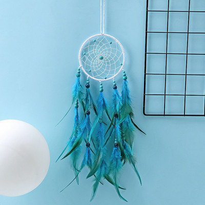 2022 Wall Dream Catcher Led Handmade Feather Braided Wind Chimes Art για διακόσμηση δωματίου Κρεμαστό Χριστουγεννιάτικη διακόσμηση σπιτιού