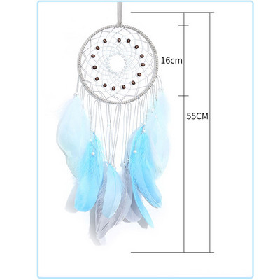 2022 Wall Dream Catcher Led Handmade Feather Braided Wind Chimes Art για διακόσμηση δωματίου Κρεμαστό Χριστουγεννιάτικη διακόσμηση σπιτιού