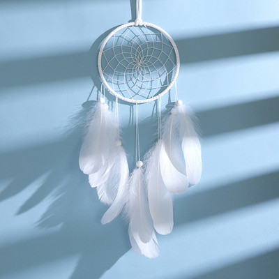 2022 Wall Dream Catcher Led Handmade Feather Braided Wind Chimes Art για διακόσμηση δωματίου Κρεμαστό Χριστουγεννιάτικη διακόσμηση σπιτιού