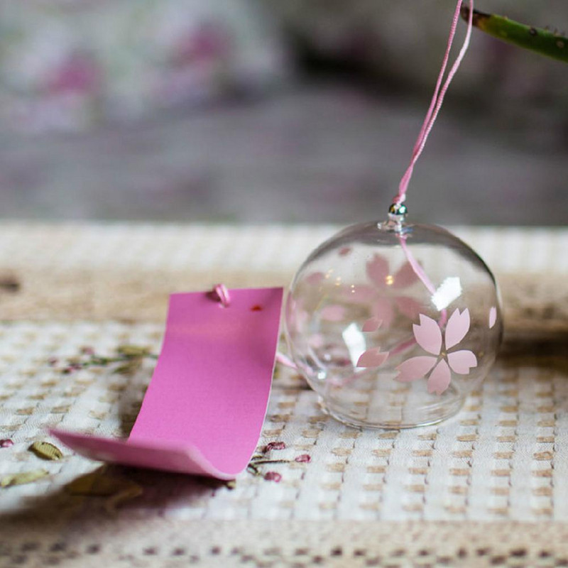 1 gab japāņu stila vēja zvans Japānas vēja zvani ar rokām gatavoti stikli mājas dekorēšana spa virtuve biroja dekorēšana amatniecība raksts mākslas dekors