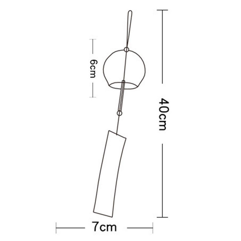 1 gab japāņu stila vēja zvans Japānas vēja zvani ar rokām gatavoti stikli mājas dekorēšana spa virtuve biroja dekorēšana amatniecība raksts mākslas dekors
