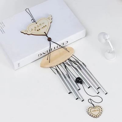 1 DB kültéri fém szélcsengő Udvar Kert Csengő Szélcsengő Ablak Harangok Falra akasztható dekorációk Otthoni dekoráció fa szél