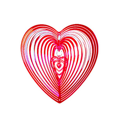 Geometrinis menas Širdies vėjo suktukas Kiemo menas plakantis širdis vėjo suktukas Balkonas lauko sodo puošmena Ornamentas svajonių gaudyklė