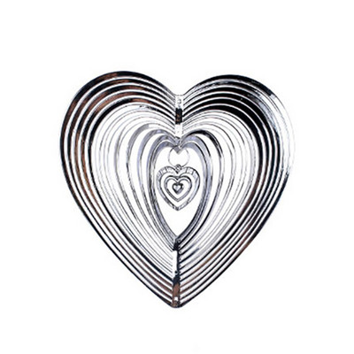 Geometrinis menas Širdies vėjo suktukas Kiemo menas plakantis širdis vėjo suktukas Balkonas lauko sodo puošmena Ornamentas svajonių gaudyklė