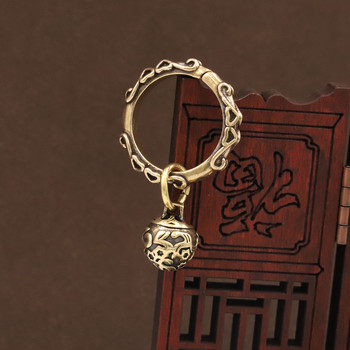 16 мм месингова занаятчийска леене под налягане Wind Chimes Bell Wind Bell Тибетска бронзова камбана подарък домашен сувенир декорация висулка