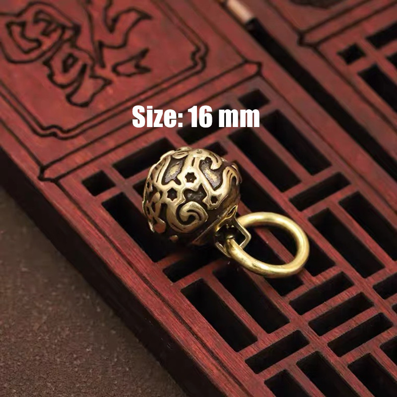 16 mm žalvario rankdarbiai liejami vėjo varpeliai varpelio mygtukas vėjo varpas Tibeto bronzos varpas dovanų namams suvenyrų dekoravimo pakabukas