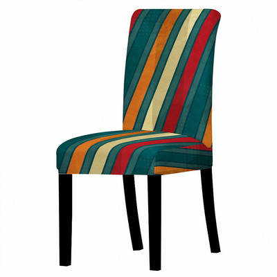 Šarene pruge Navlaka za blagovaonske stolice Spandex Elastična navlaka za stolice Rastezljive navlake za stolice za vjenčanje Blagovaonica