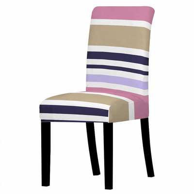 Šarene pruge Navlaka za blagovaonske stolice Spandex Elastična navlaka za stolice Rastezljive navlake za stolice za vjenčanje Blagovaonica