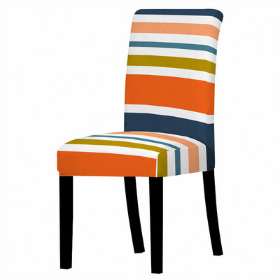 Šarene pruge Navlaka za blagovaonske stolice Spandex Elastična navlaka za stolice Rastezljive navlake za stolice za vjenčanje Blagovaonica